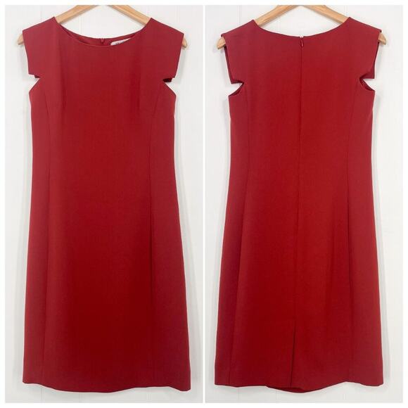 MM Lafleur The Sarah Dress Shift Career Professional Washable Size 4 Chili Flake - Picture 12 of 12